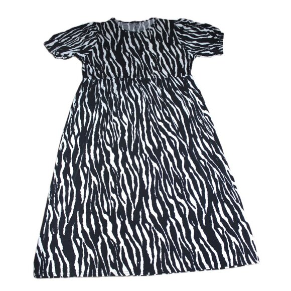 NASTY GAL Be Herd Plus Zebra Midi Dress - Size 16 (XL) - Picture 12 of 14